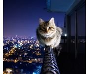 pic for cat on rope 
